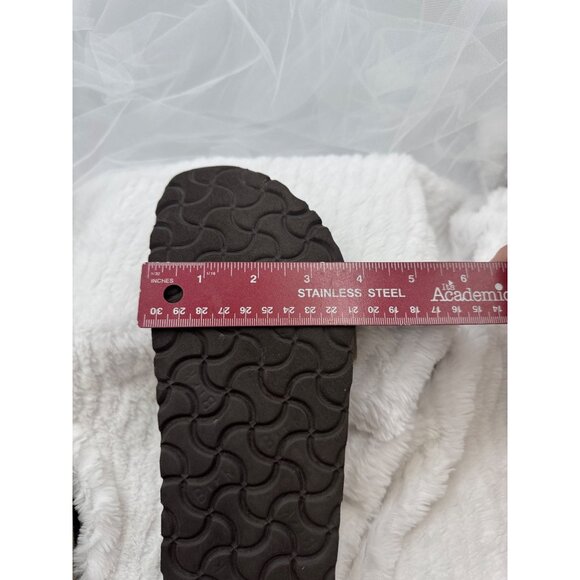 Birkenstock Arizona Suede Leather Sandals Tan Dual Strap Slip-On Footbed Size 39 - Picture 14 of 16